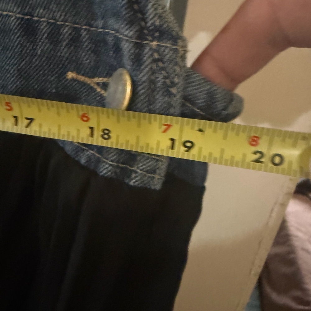 Denim and Black Midi Dress - Picture 5 of 7